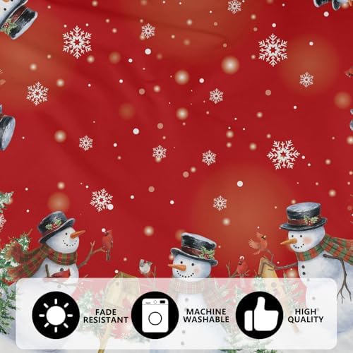 Christmas Tree Skirt 36 Inch Snowman Snowflake Xmas Home Party Decor