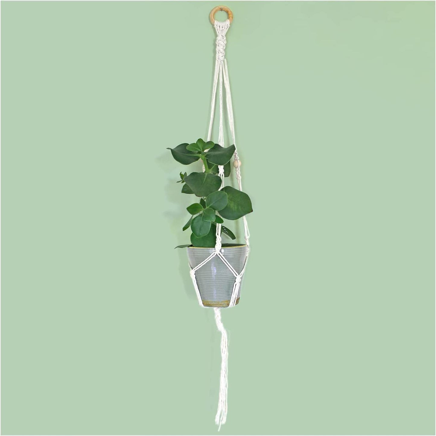 Calm Club 'Hang Time' Macrame Kit | Macrame Plant Hanger Kit | Macramé Hanging Planter Craft Kits | Mindfulness Gifts | Relaxation Arts and Crafts for Adults: Macrame Cord, Beads, Rings & Tutorial