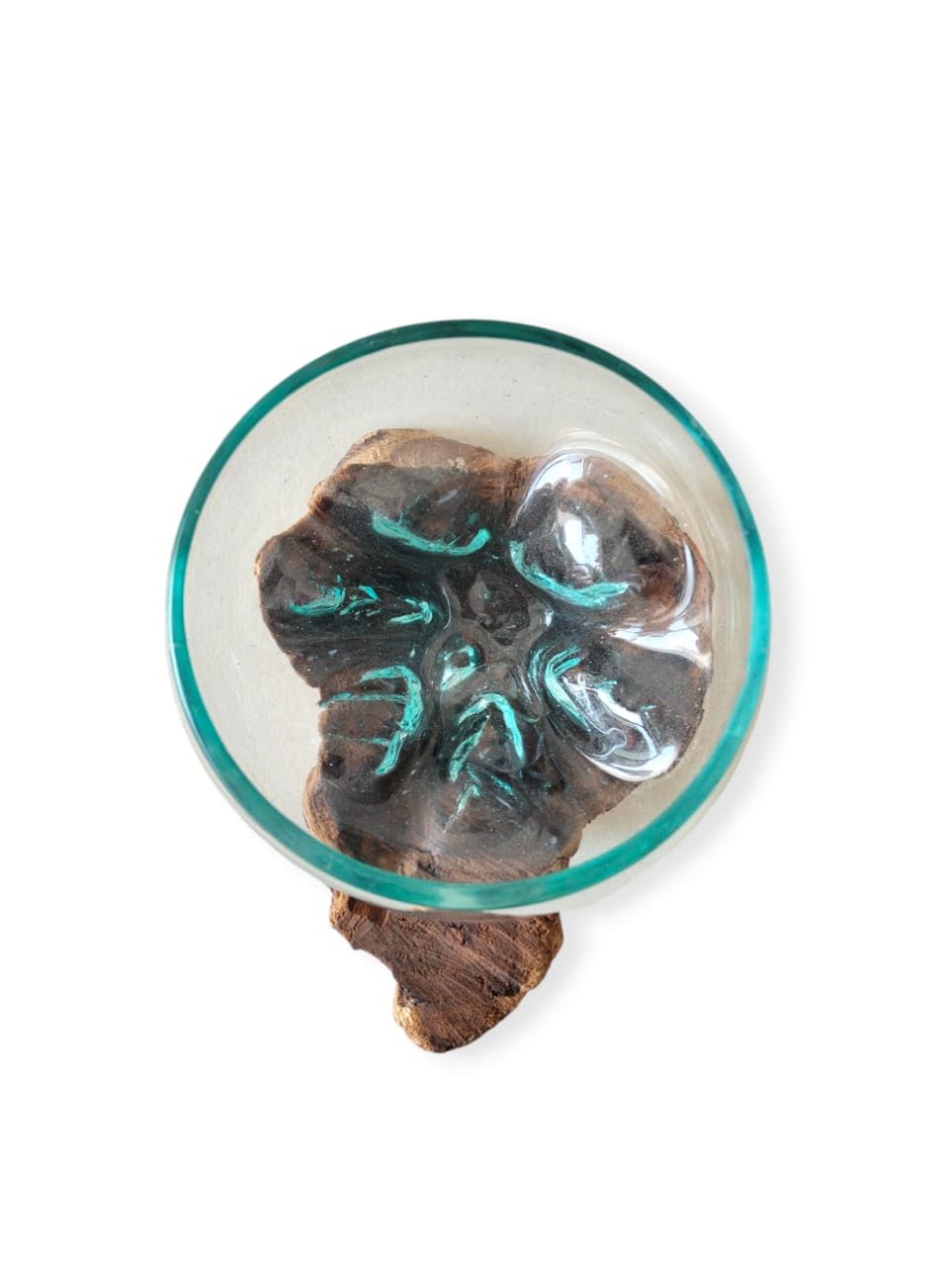 Flowing Glass Vase Handmade in Exotic Bali, Unique Housewarming Gift, Wedding Gift, Natural Boho Decor, Work of Art and Functional Vase, Art Meets Nature in Every Curve
