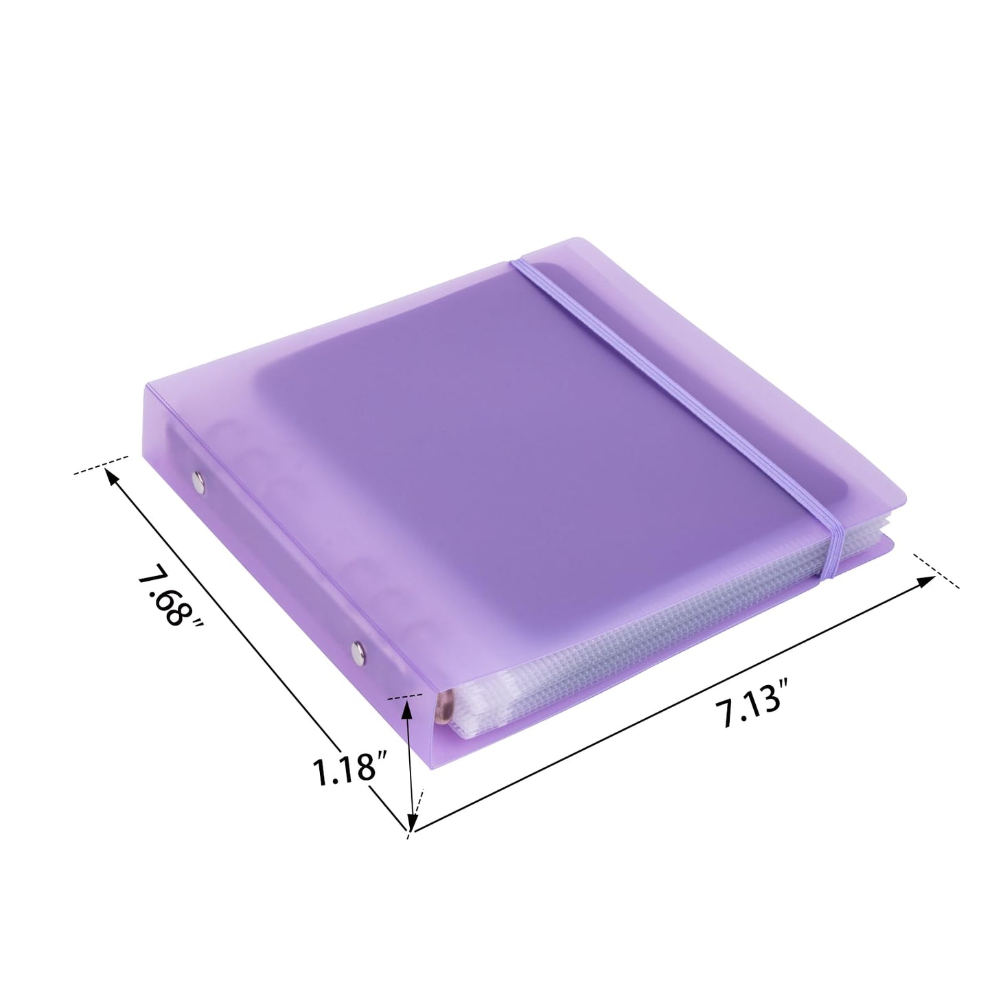 UNIMEIX 12 Pcs Magnetic Sheets for Die Storage with 1 Binder Cover, Stamp and Die Storage Pockets Die Cut Storage for Card Making Supplies(0.8 mm Thickness, Purple)