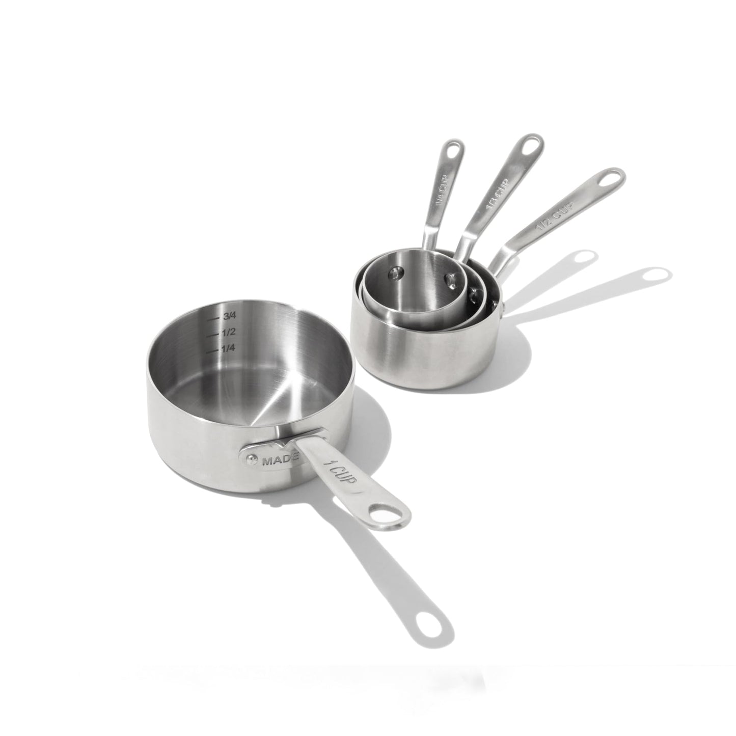 Made In Cookware | Measuring Cup Set | Stainless Steel | Stackable | Dishwasher Safe