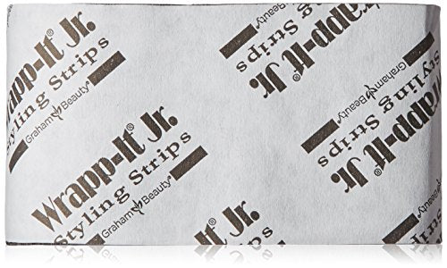 Graham Professional Beauty Wrapp-It Jr Styling Strips, Black - color: Black, size: 40 Count (Pack of 9)
