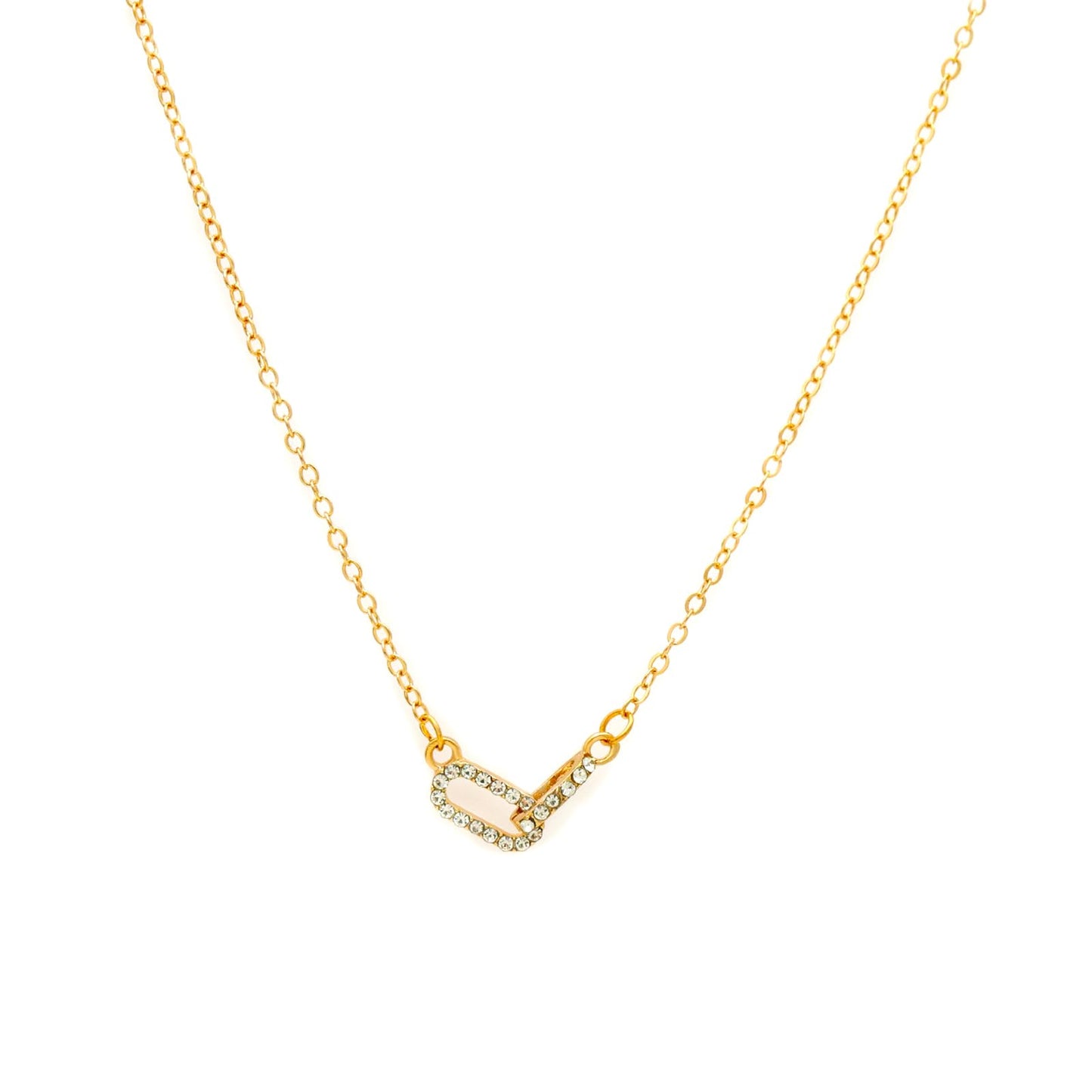 MAIKERDER 14K Gold Dainty Double Chain Necklaces Pendant Necklace for Women Non Tarnish Trendy