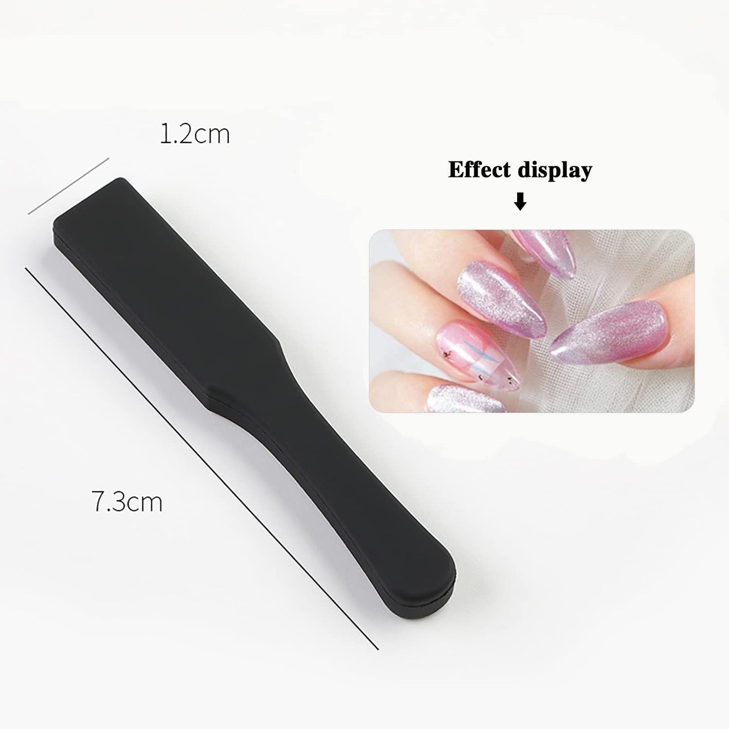 SILPECWEE 15Pcs Nail Magnet Set Cat Eye Gel Nail Polish Magnet Wand Magnetic Nail Polish Cat Eye Magnet for Nails Cat Eye Magnets Sticks Nail Design Tools Nail Art