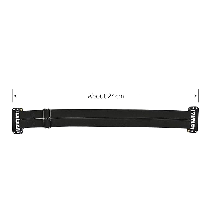 4 Pcs Facelift Bands with Clips Invisible Face Stretching Lifting Strap Adjustable Elastic Band Face Slimming Band (24cm Black Double Bands)