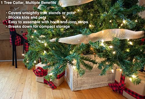 BARNWOODUSA Christmas Tree Collar or Box Made of Reclaimed Wood â€“ Rustic