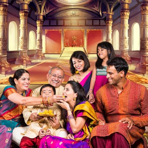 7x5ft Luxury Palaces Photo Backdrop Ancient Royal Throne Golden Hall Carpet Marble Pillar Photography Background Wedding Birthday Kids Costume Party Princess Prince King Queen Portrait - size: 7x5ft