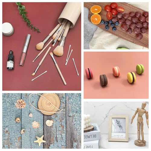 Photo Backdrop Board Studio Kit with 8PCS 16Patterns Food Photography Small Portable Photo Setting Casual Item Photography 16.5 * 11.5 Inch - color: Multi