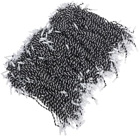 Ipetboom 500pcs Ornament Snap-Locking Ropes: Cotton Fabric Strings with Snap Clasps - Outdoor Christmas Tree Ribbon Hanger for Porch Lighting Bauble