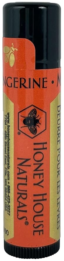 Honey House Naturals Lip Butter Gift Set – Rich & Anti-Aging – All Natural Ultra Moisturizing Lip Butter Infused with Essential Oils - 5 Piece Set - Made in the USA