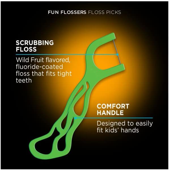 DenTek, Kids Fun Flossers, Removes Food & Plaque, 40 Count (Pack of 1)