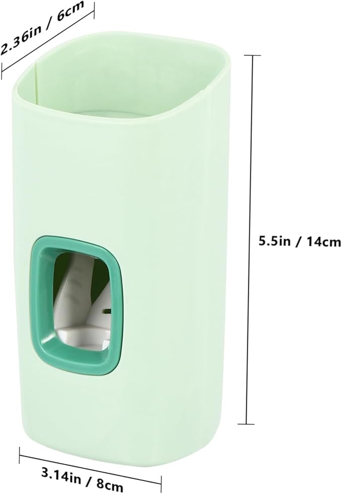 GALPADA Ergonomic Toothpaste Pump Wall-Mounted Squeezer No Needed Space-Saving Design