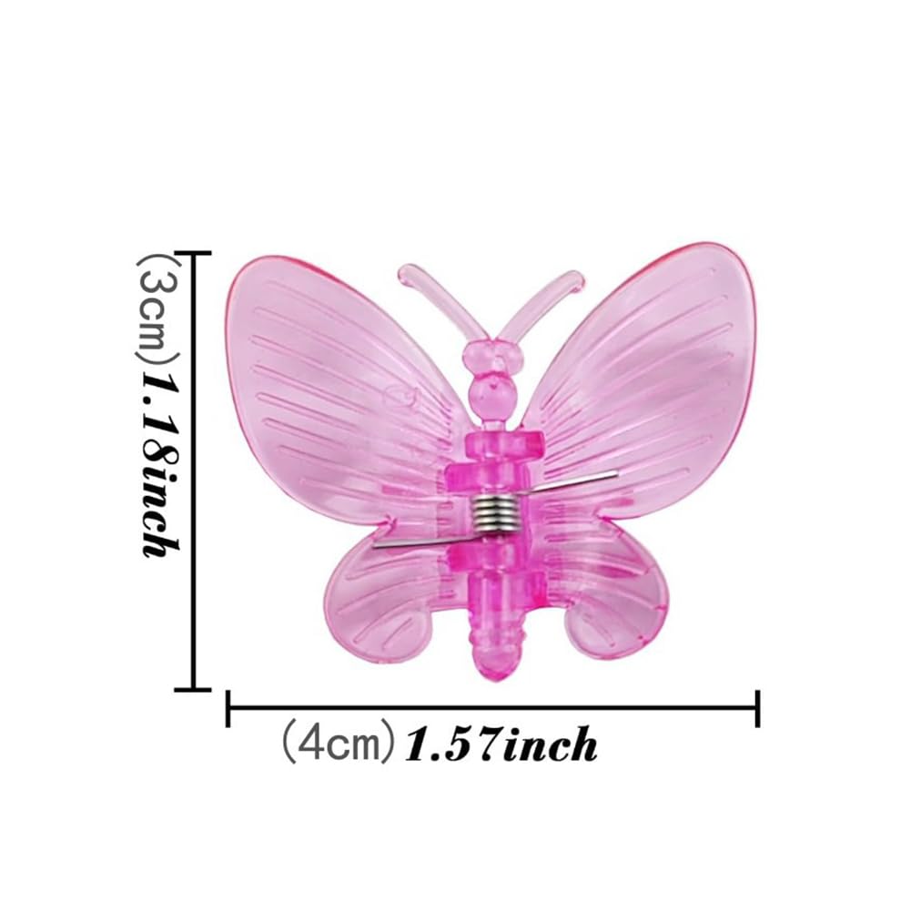 GSHLLO 100 Pcs Butterfly Plant Clips Orchid Support Clips Garden Plant Climbing Clips Vine Stem Clips Plastic Flower Supporting Clips for Vines Stalks