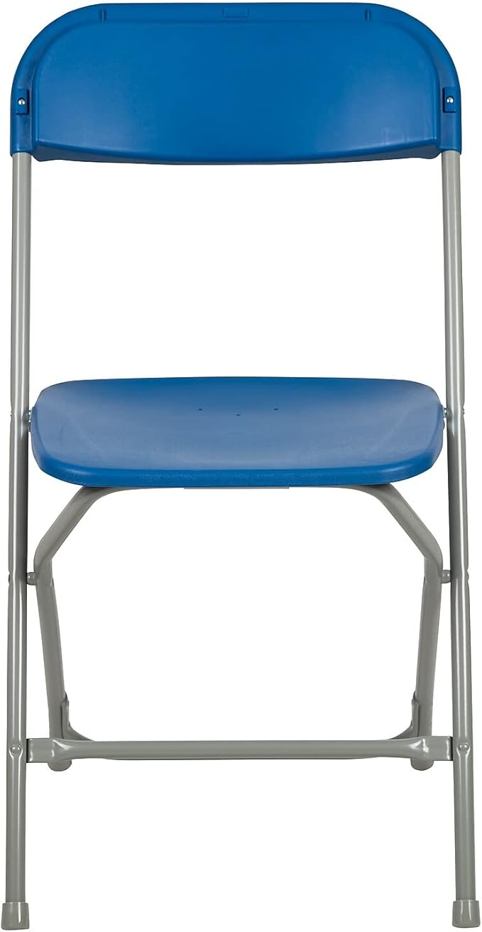Flash Furniture Hercules™ Series Plastic Folding Chair - Blue - 2 Pack 650LB Weight Capacity Comfortable Event Chair-Lightweight Folding Chair