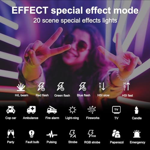 PULUZ Magnetic Handheld Light Wand, Full Color RGB Light Stick, LED Fill Light with 3000mAh Rechargeable Battery, 2500-9000K Dimmable Camera Tube Light for Studio Photography TikTok YouTube Vlog, 30cm - size: 11.8 inches