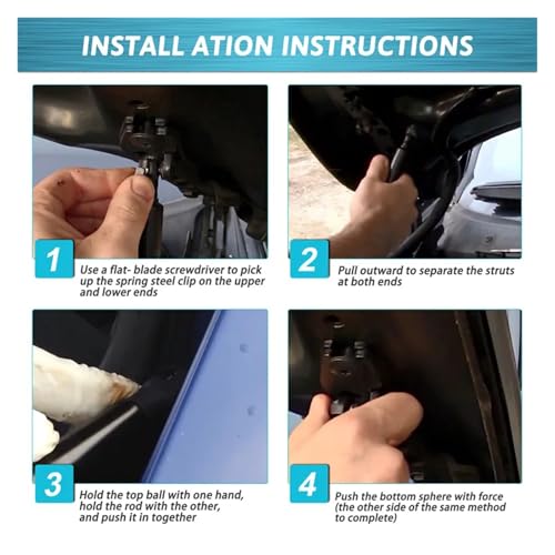 2Pcs/Set Car Styling Front Hood Lift Support Struts Shock Gas Springs Prop Rod Car Accessories Compatible with BMW X5 E53 2000-2006