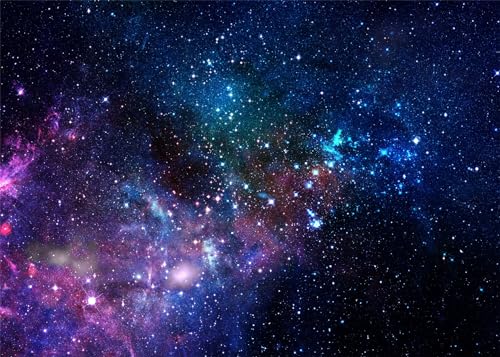 10x6.5ft Fabric Starry Outer Space Backdrop Photography Universe Milky Way Stars Background Galaxy Nebula Decorations Kids Adult Birthday Party Backdrop Baby Shower Photoshoot Studio Props - size: 10x6.5FT