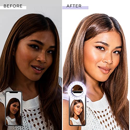 LITTIL Selfie One - Ring Light for Phone, iPhone, Android or Laptop | 3 Adjustable Light Modes | Rechargeable Batteries | Clip On Design | Perfect for Beauty, Influencers, Creators