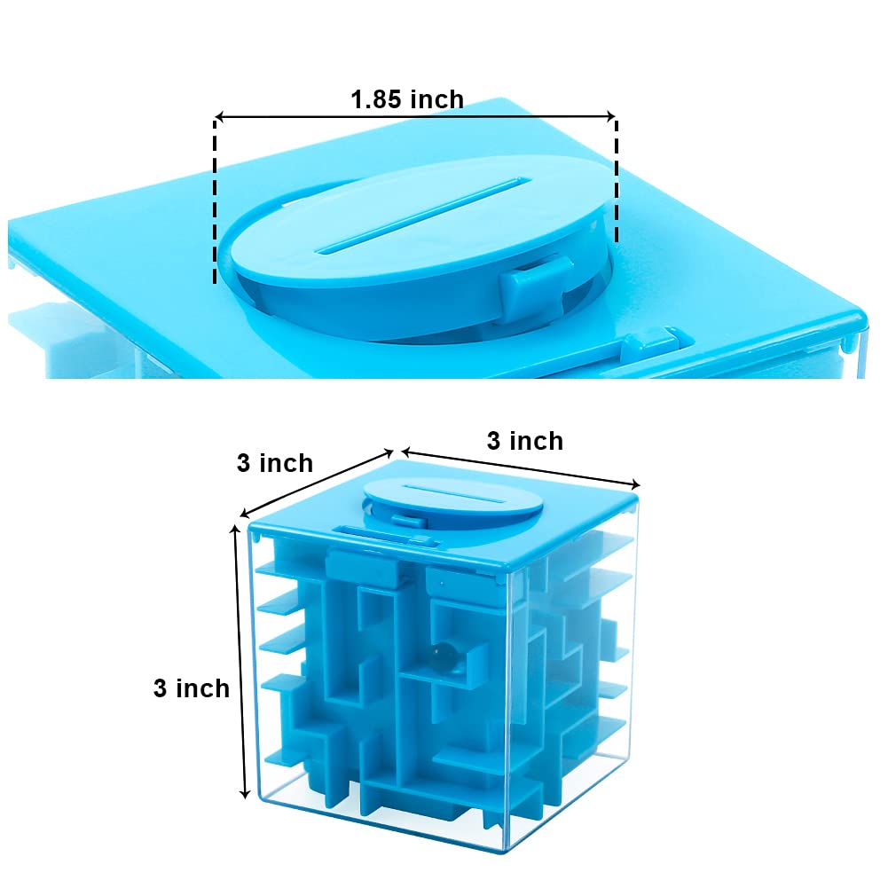 ThinkMax Money Maze Puzzle Box for Kids and Adults, Perfect Money Holder Maze Puzzle Gift Box (3 Pack)