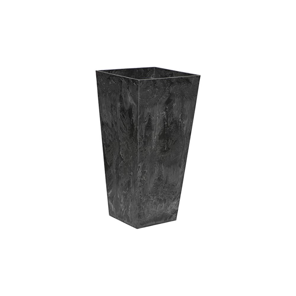 Root & Vessel, Ella Tall Planter, Black, 13.5"