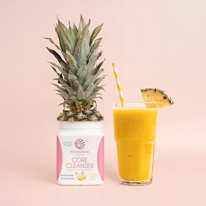 Prebiotic Fiber Supplement Powder | Dietary Fiber Drink Mix with Digestive Enzymes with Probiotics and Prebiotics for Regularity Gut Health & Bloating Relief for Women (Pineapple Vanilla, 30 Servings)