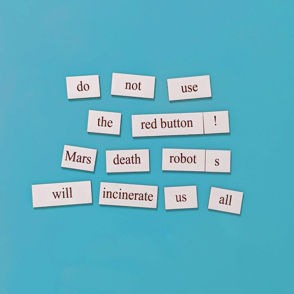 Engineering Word Magnets Kit - Funny Nerdy Poetry Set for College to PhD & Professional Engineers - Ideal Cool Geek Gifts Office Refrigerator-Magnetic White Board - Perfect for STEM Students & Adults