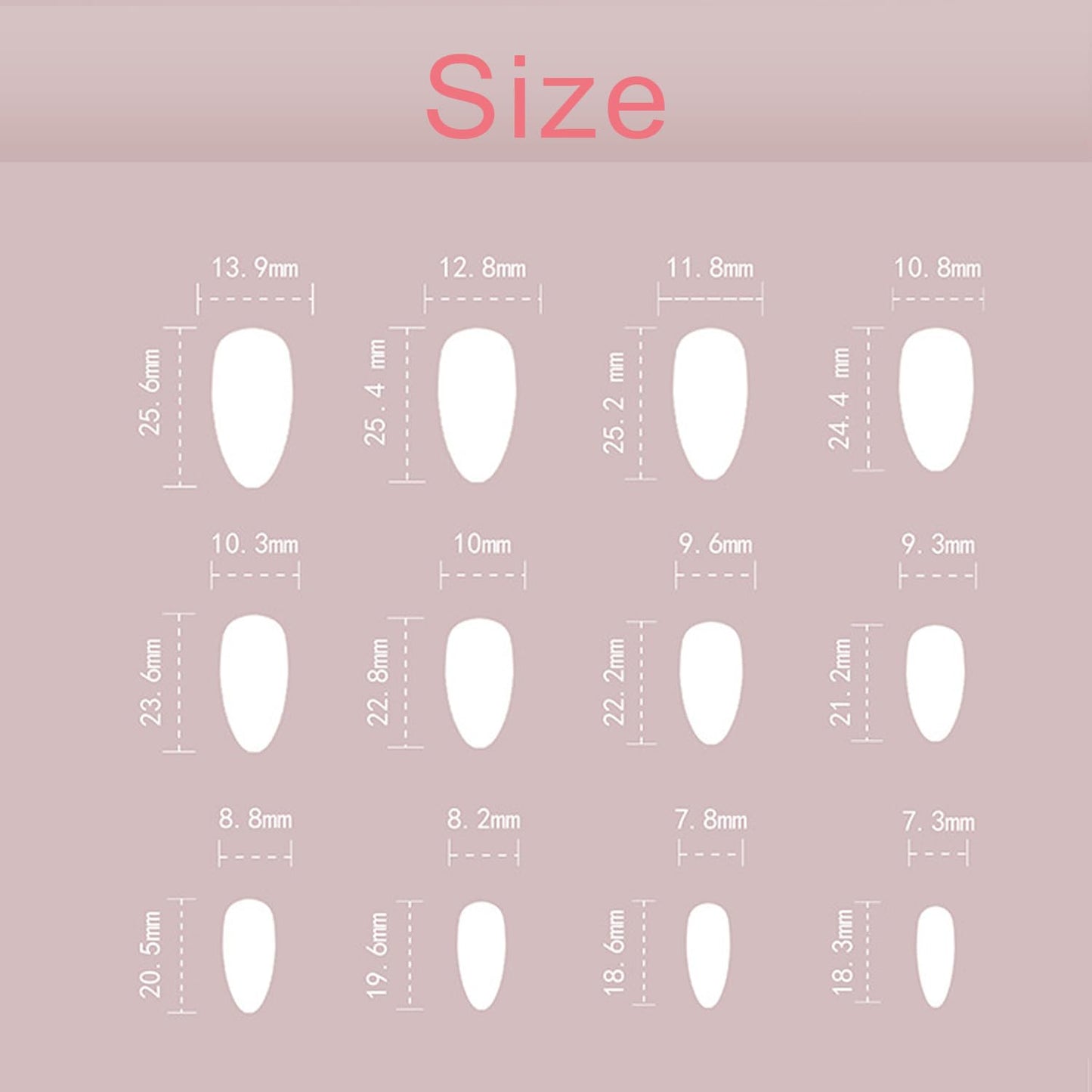 Multicolor Gradient Fake Nails Long Almond Press on Nails with Glue on Nails Glossy Artificial False Nails Acrylic Ombre Stick on Nails for Women Girls