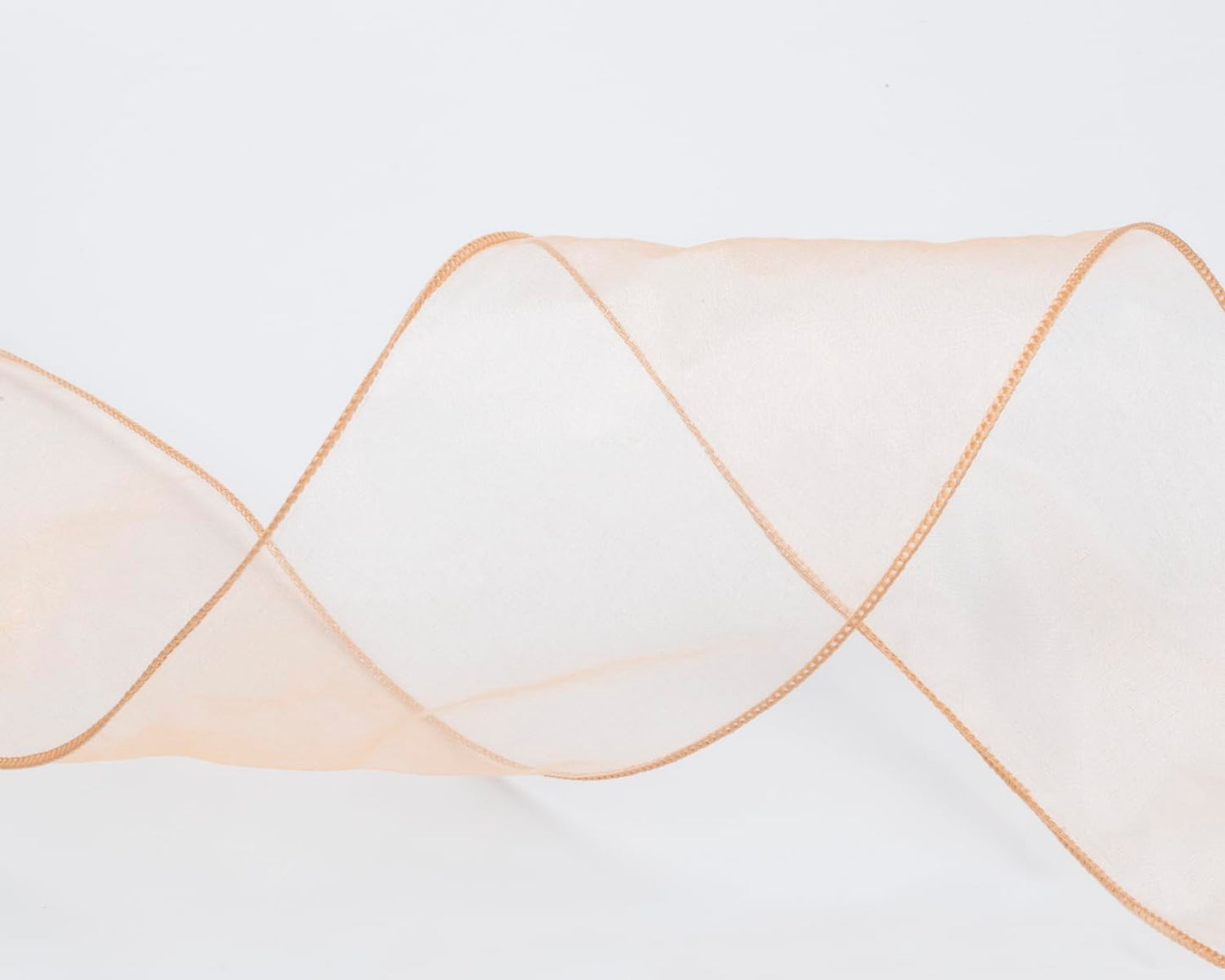 Joycrosso 4 Inch Gold Wired Organza Ribbon - 20 Yards Sheer Decorative Ribbon for Gift Wrapping, Wedding Decor, Christmas Tree, Crafts & DIY Projects