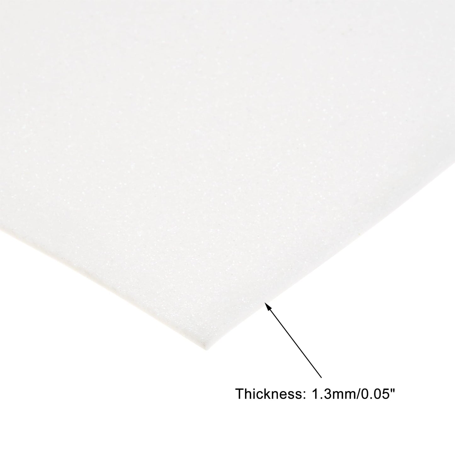 uxcell White Shiny EVA Foam Sheets 23.6x15.7in 1.3mm Thick for Crafts DIY 6 Pcs