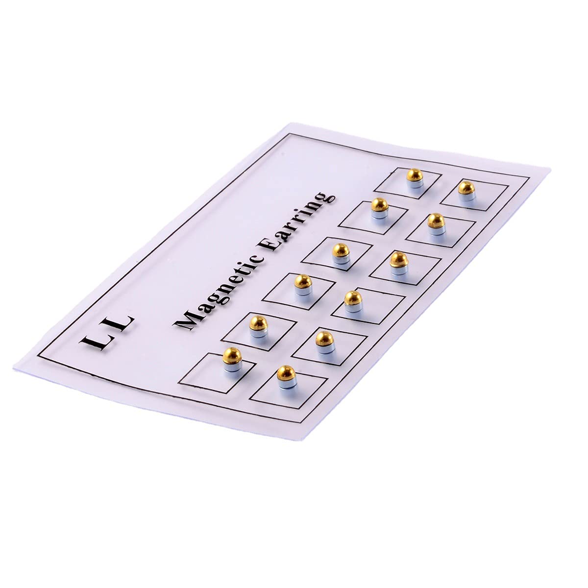 Stainless Steel Crystal Fake Ear Stud Earrings Nose Lip Ring Clip on Cubic Zirconia Tragus for Women Men Multicolor Non Piercing Jewelry Set-12pcs Gold Studs