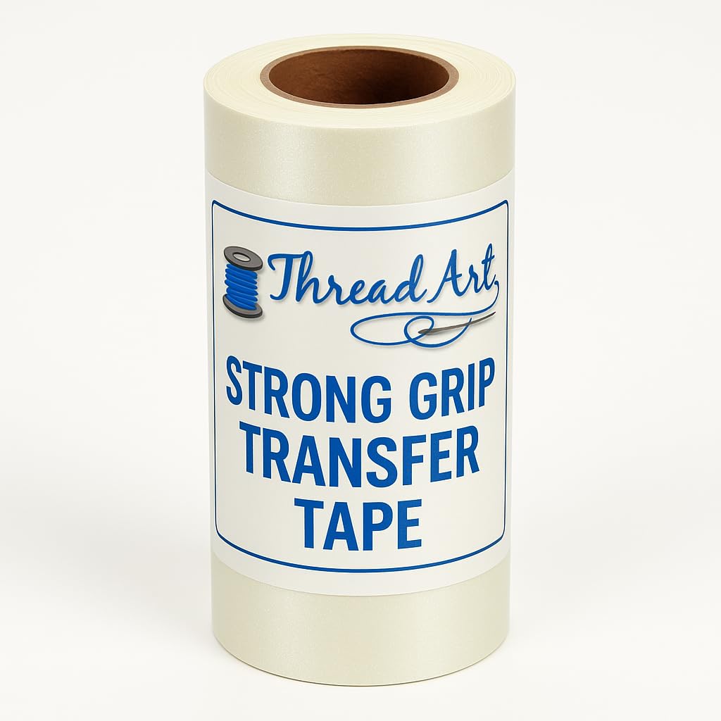 Threadart Strong Grip Transfer Paper | 3 Yard Roll - 12" Wide | Perfect for Textured Glitter Sign Vinyl Applications