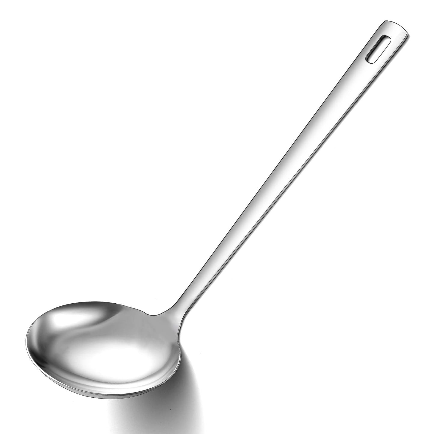 Berglander Stainless Steel Soup Ladle, 11.8" Durable Ladel Spoon for Serving or Cooking, Dishwasher Safe, Durable & Rust-Resistant Cooking Utensil