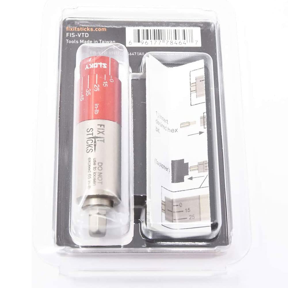 Fix It Sticks Tightening +/- 10% Accurate 15-65 inch-lbs All-In-One Torque Driver Tool