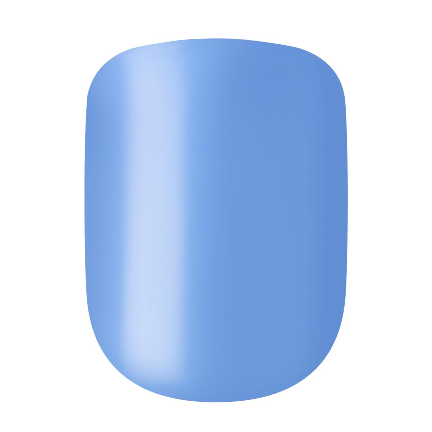 Kiss Impress No Glue Mani Press On Nails, Color, 'Baby why so Blue', Blue, Short Size, Squoval Shape, Includes 30 Nails, Prep Pad, Instructions Sheet, 1 Manicure Stick, 1 Mini File