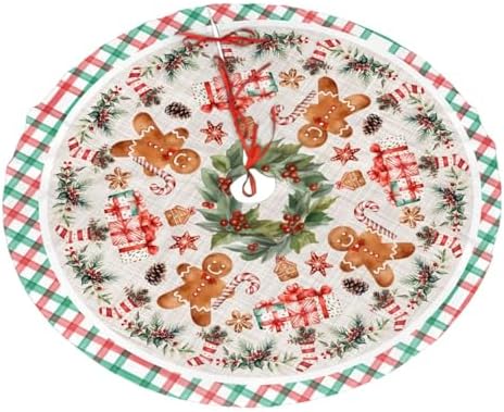 Christmas Tree Skirts Printed Tree Skirt 48" Gorgeous Xmas Holiday Party Ornaments Keepsake Gift