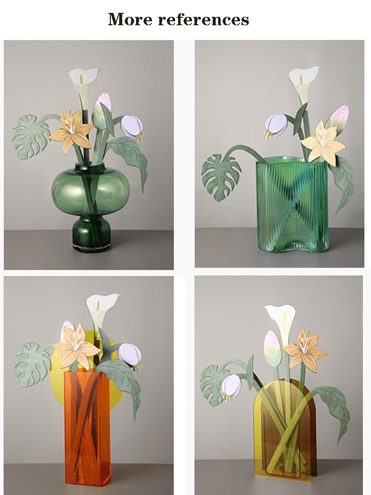 Paper Flower Card Diffuser, Hand-Painted Bouquet Fragrance Card Fragrance Paper Art Diffuser Home Decor for Table, Living Room, Bedroom