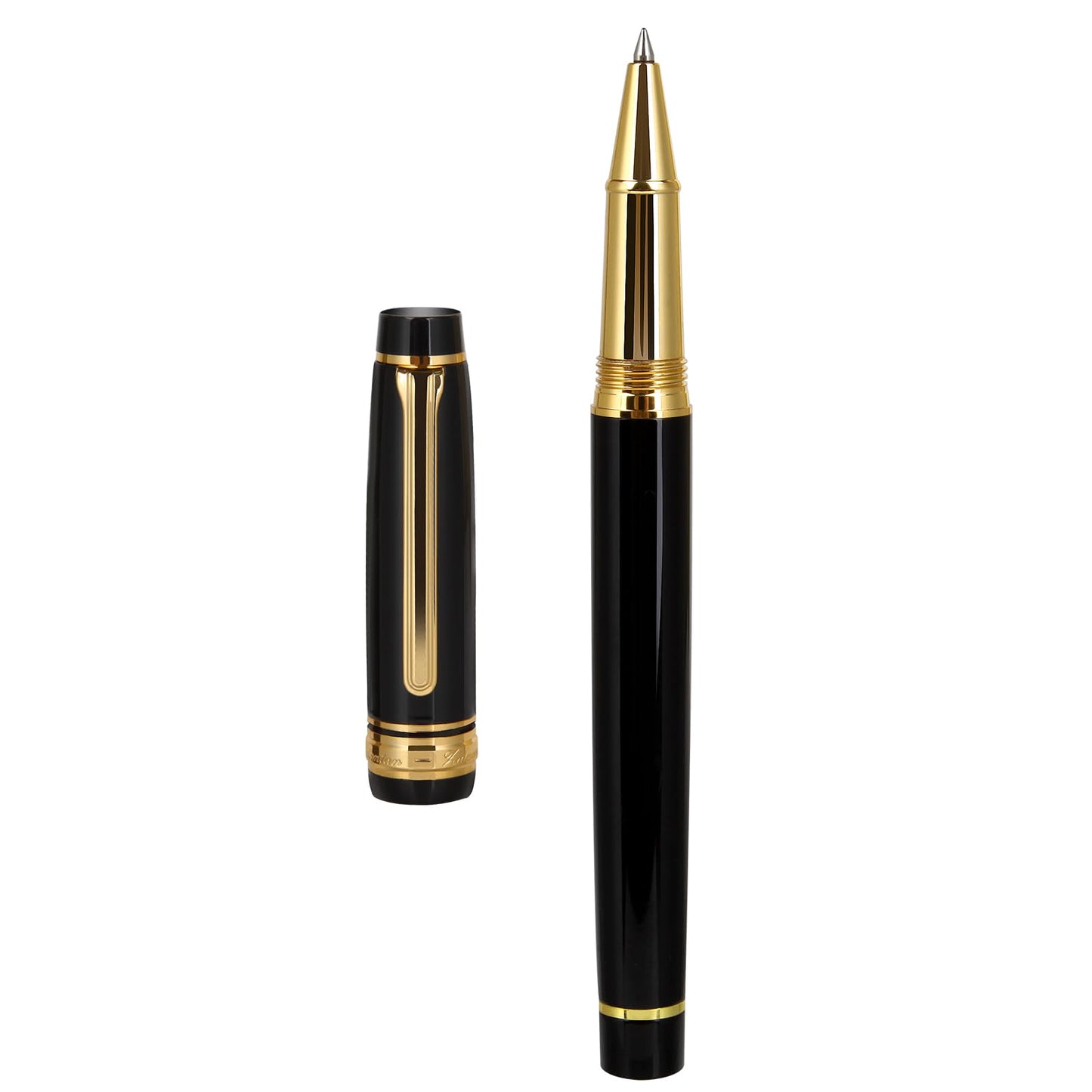 Luxury Rollerball Pen,Nice pen with 24K Gold Trim, Schneider Ink Refill, Professiona,Executive Office, Fancy Pens, Luxury pens with gift case for Men & Women with 1 Refill