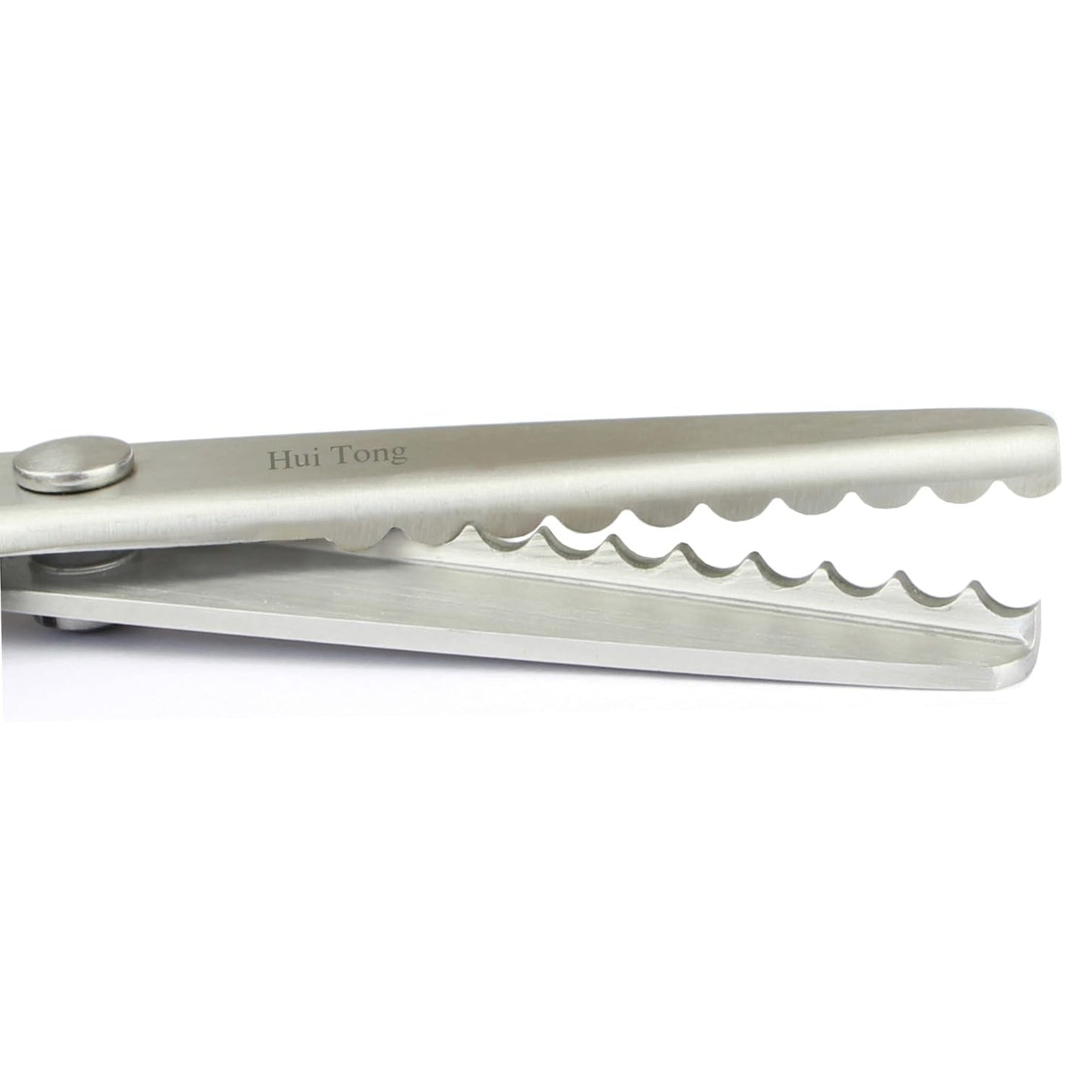Hui Tong Strong & Sharpe Pinking Shears,Pinking Shears Scissors for Fabric, Serrated and Scalloped Scissors Fabric,3mm,5mm,7mm (Scalloped 7mm)