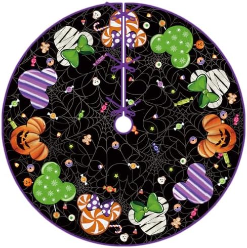 Halloween Tree Skirt 48 Inch Spooky Home Party Decor