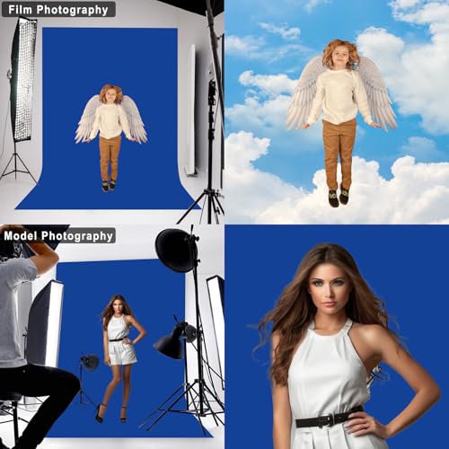 Blue Background Cloth Photography Props 5x7ft Royal Blue Background Props for Character Commodity Shooting LY99 - color: Blue, size: 5X7 FT