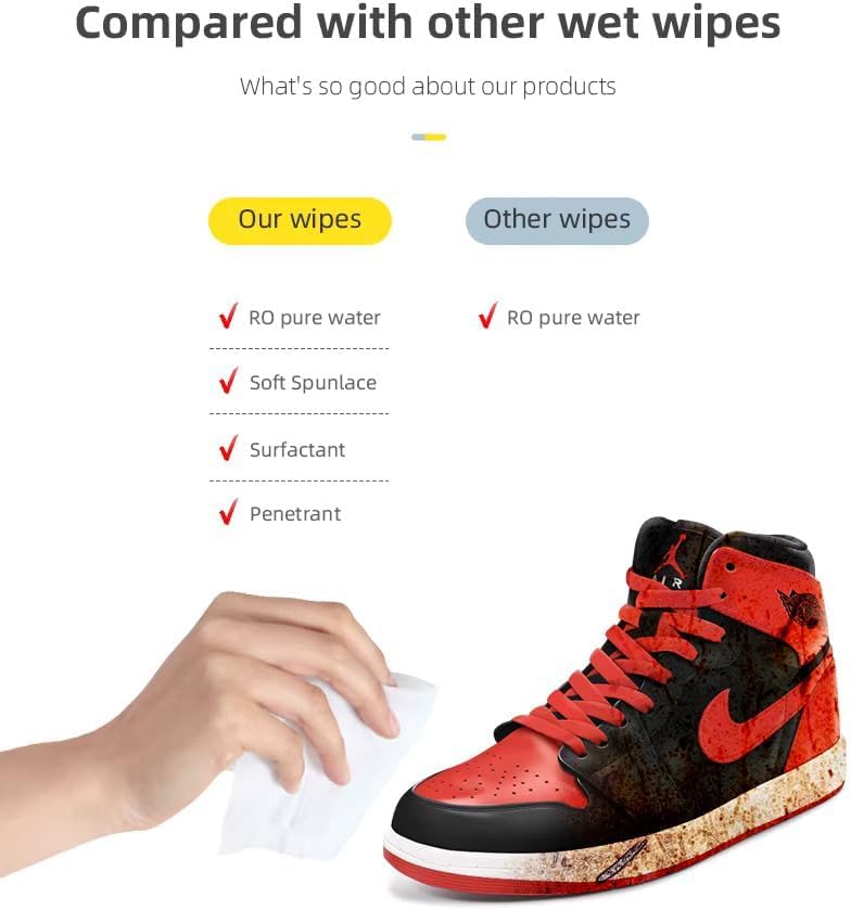 Shoe Cleaning Wipes (60 Count)