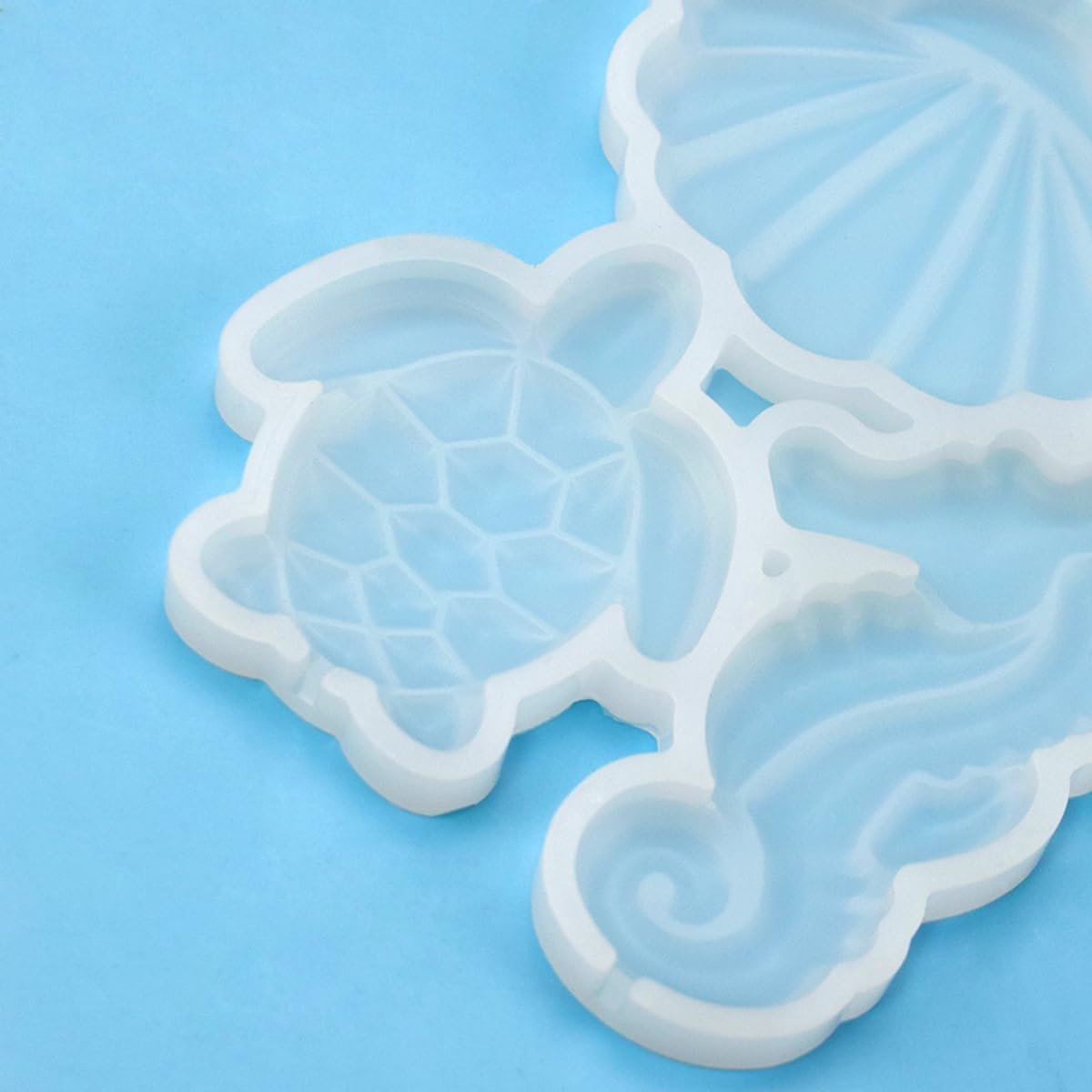 mostsom 2pcs/lot Sea Turtle Seahorse Shape Silicone Lollipop Candy Mold Homemade Kids Cake Chocolate Cookies Decorating Tools Mould Baking Pastry (E_ Turtle)