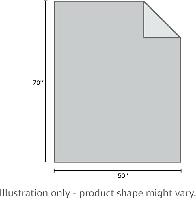 SOCHOW Flannel Fleece Throw Blanket, 340 GSM All Season Super Soft Cozy Blanket for Bed, Sofa or Couch, Grey, 50x70 inches