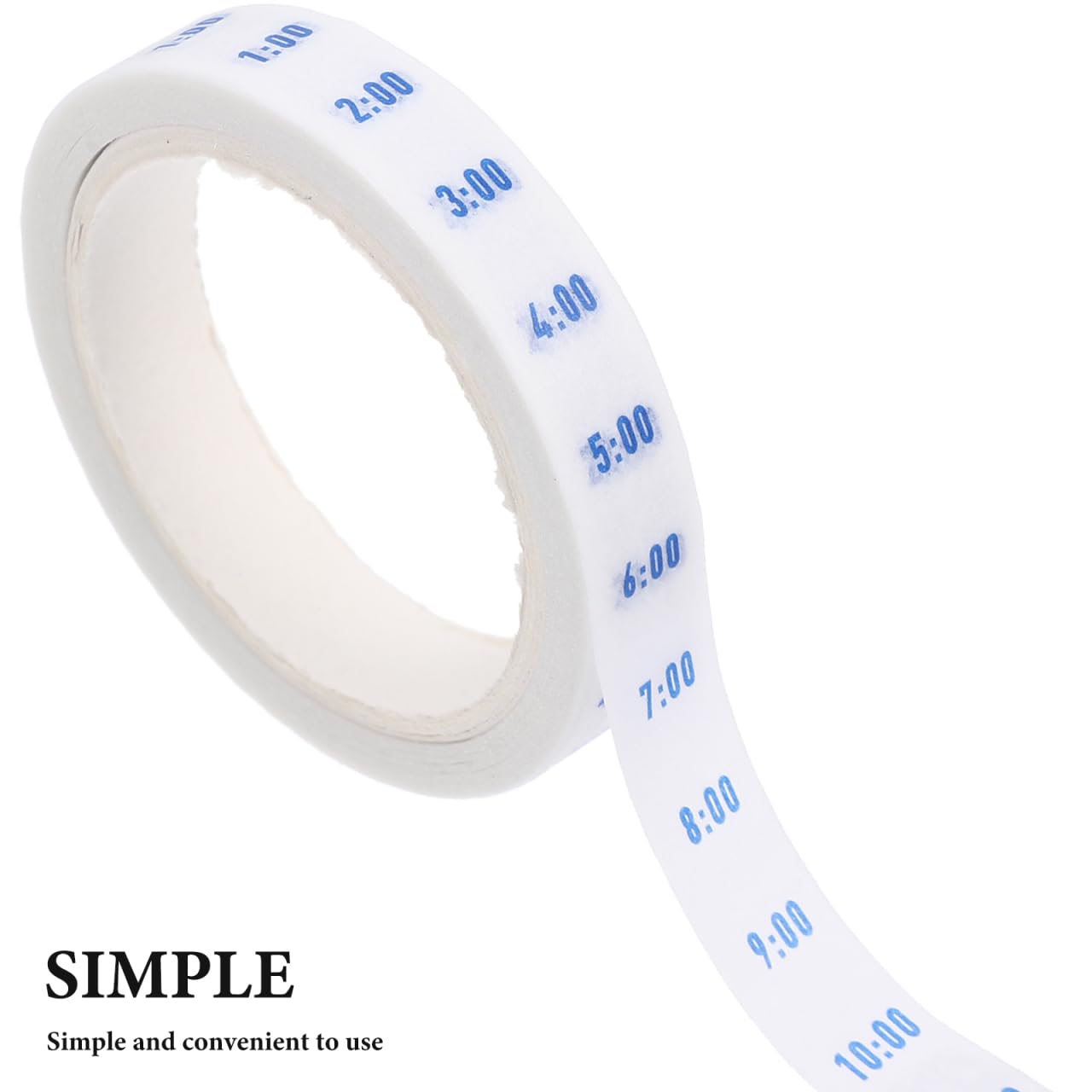 DIYEAH 4 Rolls Time Washi Tape Set for Planner and Scrapbooking Hourly Date Decorative Tape for Journaling and Weekly Time Management Adhesive Craft for Daily Scheduling