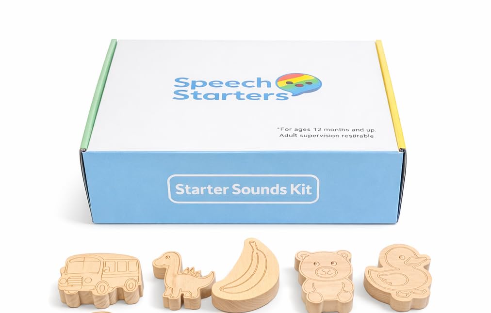 Speech Starters Starter Sounds Kit: Wooden Phonemic Awareness Toy – Hands-On Learning Kit for Toddlers & Preschoolers