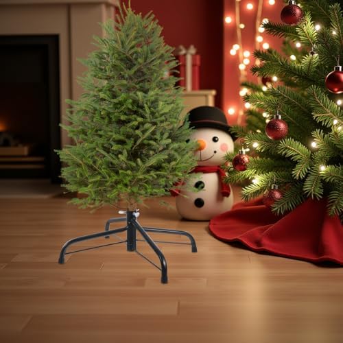 Alipis Artificial Tree Stand Christmas Tree Stand Folding Artificial Xmas Base Christmas Fake Holder Xmas Rotating Replacement for 35cm