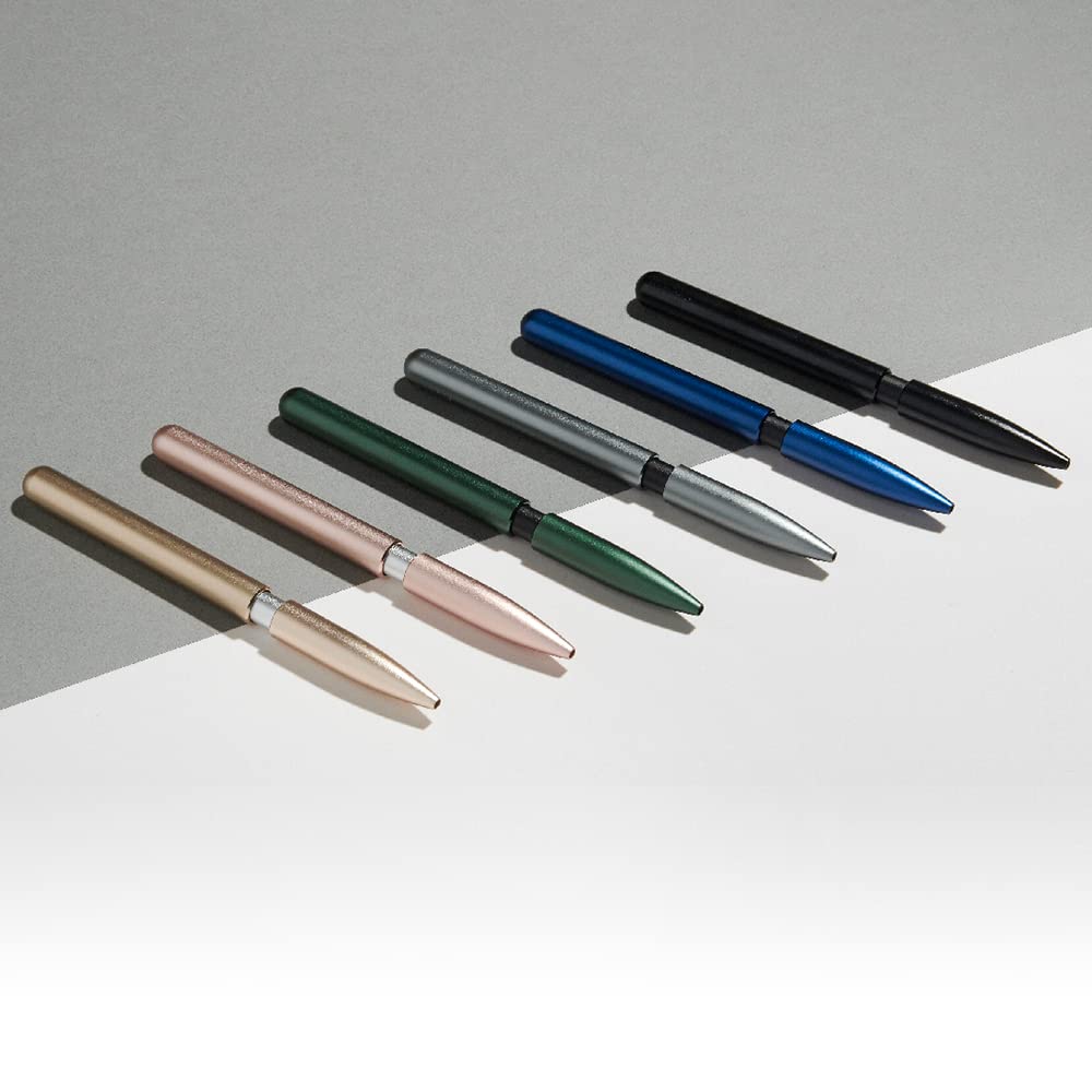 stilform - Ballpoint Pen - Precision Milled Aluminum with Magnetic Closure Mechanism and Superior Schmidt Refill - Award Winning Design (Warp Black)