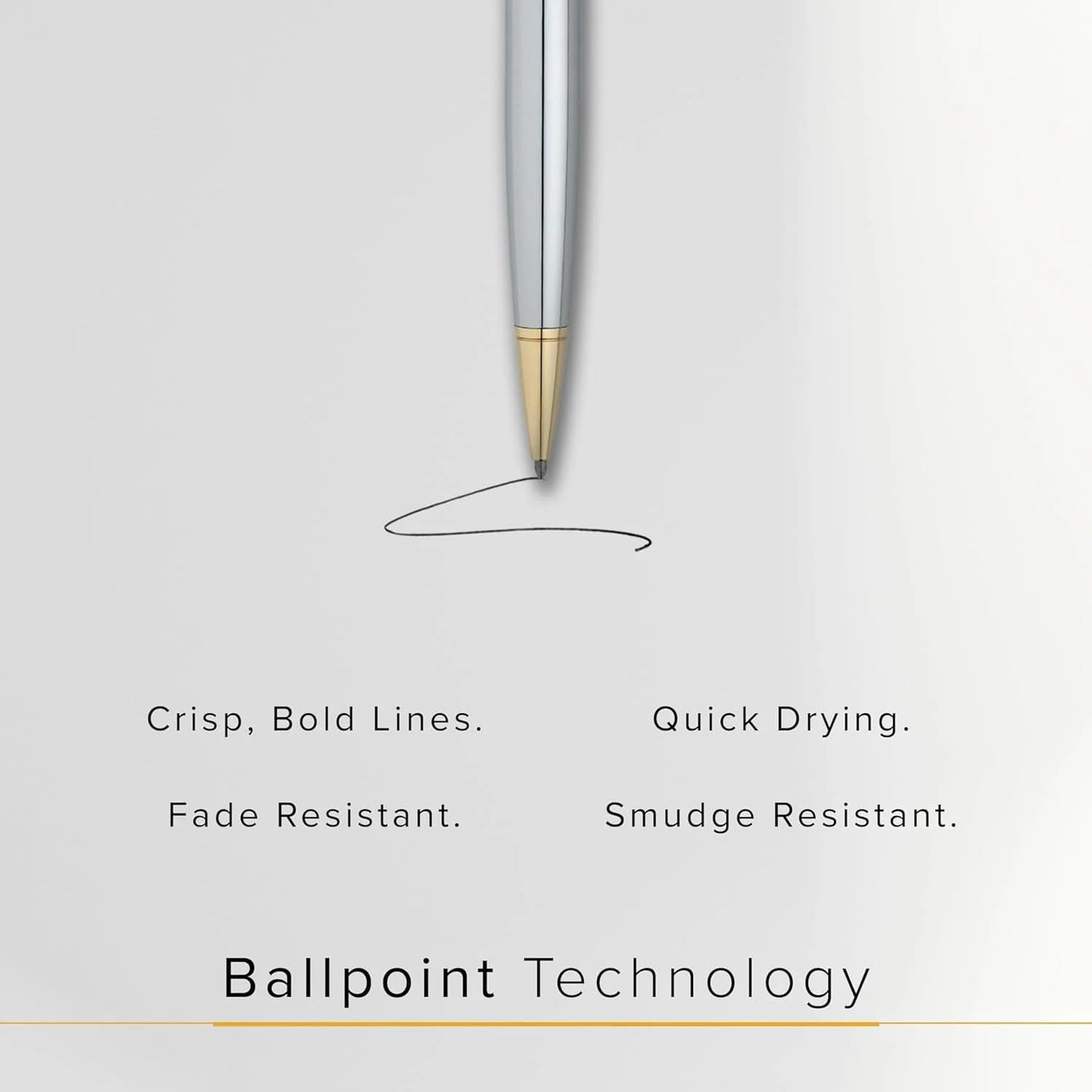 Cross Refills for Ballpoint Pens, Medium, Black Ink, 2/Pack (85132) (New Version)