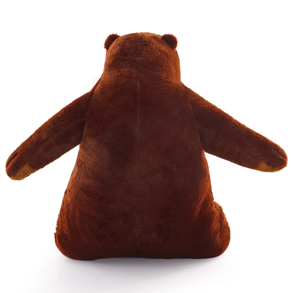 SNOWOLF Djungelskog Bear 31.5 inch Giant Simulation Bear Toy Stuffed Animal Plush Doll Huge Cuddly Brown Teddy Bear for Home Decoration Valentine's Birthday Gift, 80 cm