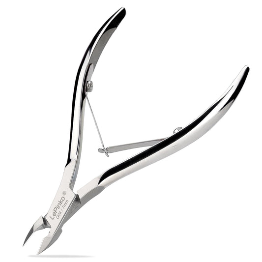 LePinko Professional Cuticle Trimmer kit, Super Sharp Dead Skin Clipper, Labor-saving Cuticula Remover for Fingernail Toenail, Manicure Pedicure Tool for Women Men, Home Salon Use, 7mm Jaw
